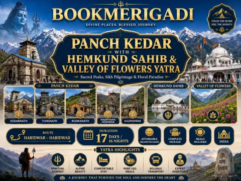 PANCH KEDAR WITH HEMKUND SAHIB & VALLEY OF FLOWERS YATRA Haridwar – Haridwar | 17 Days / 16 Nights