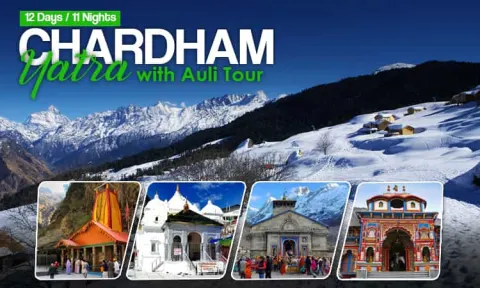 Delhi, Faridabad, Ghaziabad, Gurgaon, Noida to Chardham yatra with Tungnath , Auli (12 Days) 2026