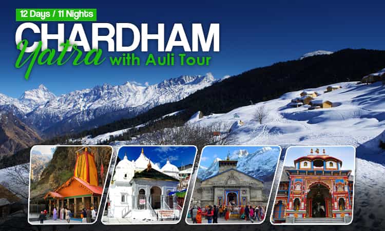 Delhi, Faridabad, Ghaziabad, Gurgaon, Noida to Chardham yatra with Tungnath , Auli (12 Days) 2026